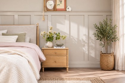 Willow Solid Oak Nordic 2 Drawer Bedside Table Willow Solid Oak Nordic 2 Drawer Bedside Table