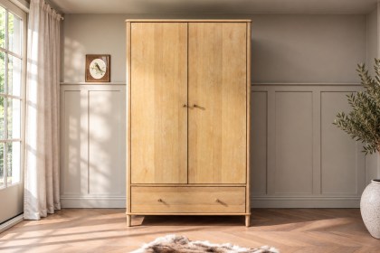Willow Solid Oak Nordic Double Wardrobe Willow Solid Oak Nordic Double Wardrobe