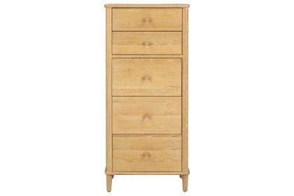 Willow Solid Oak Nordic 5 Drawer Tall Chest of Drawers Willow Solid Oak Nordic 5 Drawer Tall Chest of Drawers