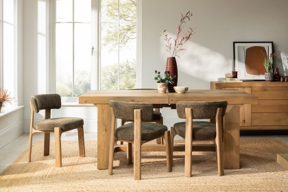 Elenor Green Fabric Dining Chair (Pair)