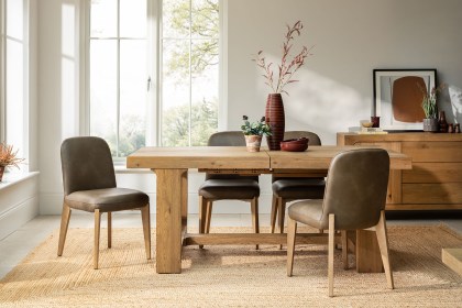 Margot Brown PU Leather Dining Chair (Pair) Margot Brown PU Leather Dining Chair (Pair)