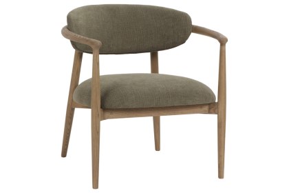 Scarlett Fabric Arm Chair in Green