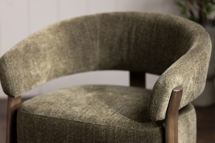 Roxy Fabric Arm Chair in Green Roxy Fabric Arm Chair in Green