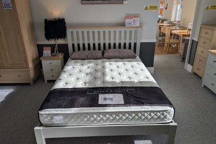 Ex-Display Newquay - Modern Country Painted Grey King Size Bedframe