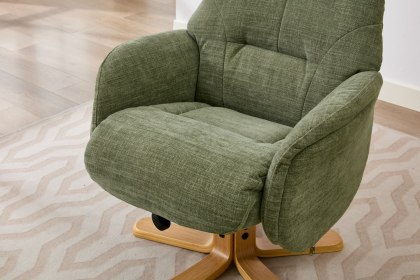 Eden Swivel Recliner Chair and Footstool Eden Swivel Recliner Chair and Footstool