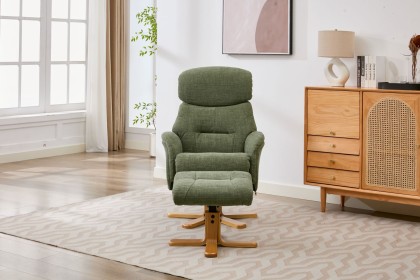 Eden Swivel Recliner Chair & Footstool Eden Swivel Recliner Chair & Footstool
