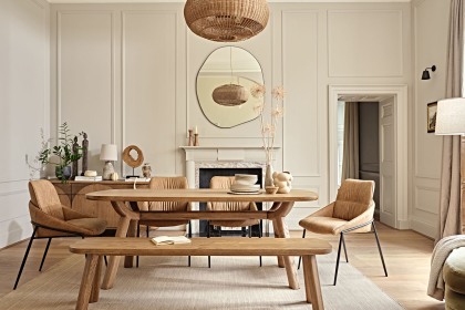 Jackson PU Leather Tan Dining Chairs (Set of 6) Jackson PU Leather Tan Dining Chairs (Set of 6)