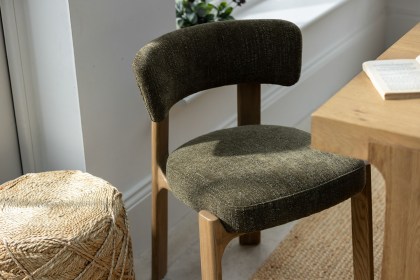 Elenor Green Fabric Dining Chairs (Set of 4) Elenor Green Fabric Dining Chairs (Set of 4)