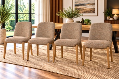 Margot Bronze Fabric Dining Chairs (Set of 4) Margot Bronze Fabric Dining Chairs (Set of 4)