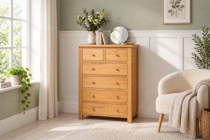 Dorset Oak 2 + 4 Chest of Drawers Dorset Oak 2 + 4 Chest of Drawers