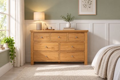 orset Oak 3 Over 4 Combination Chest of Drawers orset Oak 3 Over 4 Combination Chest of Drawers