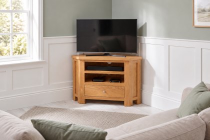 Dorset Oak Corner TV Unit