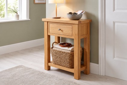 Dorset Oak 1 Drawer Console Table