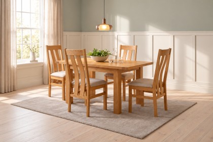 Dorset Oak Small Extending Dining Table 120-153cm Dorset Oak Small Extending Dining Table 120-153cm