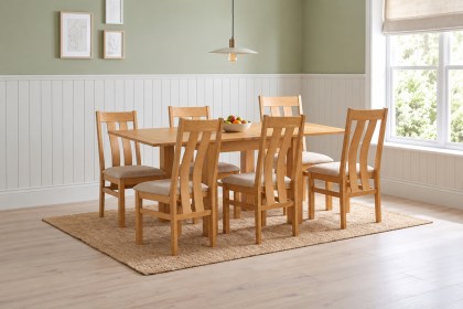 Dorset Oak Flip-Top Extending Dining Table 91.5-183cm Dorset Oak Flip-Top Extending Dining Table 91.5-183cm