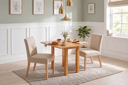 Dorset Oak Square Drop-Leaf Dining Table 90cm Dorset Oak Square Drop-Leaf Dining Table 90cm