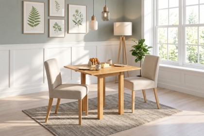 Dorset Oak Square Drop-Leaf Dining Table 90cm Dorset Oak Square Drop-Leaf Dining Table 90cm