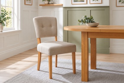 Oxford Fabric Open-backed Chair in Sand Oxford Fabric Open-backed Chair in Sand
