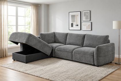 Palma Fabric Storage Chaise Sofa Bed Palma Fabric Storage Chaise Sofa Bed