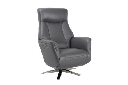 Houston Leather Power Swivel Recliner Chair Houston Leather Power Swivel Recliner Chair
