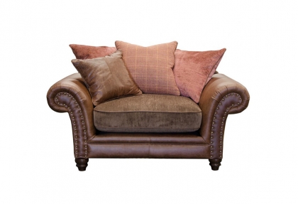 Alexander & James Hudson Pillow Back Snuggler Chair