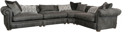 Alexander & James Retreat Leather 4 Piece Corner Sofa