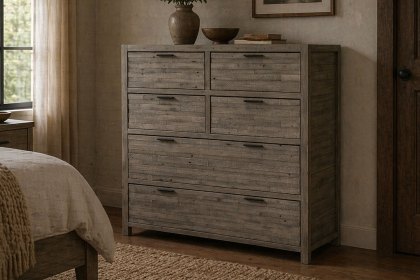 Tuscan Springs Reclaimed Wood 6 Drawer Chest of Drawers
