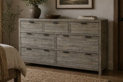 Tuscan Springs Reclaimed Wood 7 Drawer Wide Chest of Drawers