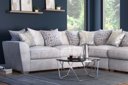 Wellington Corner Chaise Sofa With Pillow Back