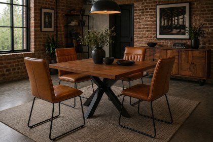 Soho Solid Oak Holborn Square Dining Table