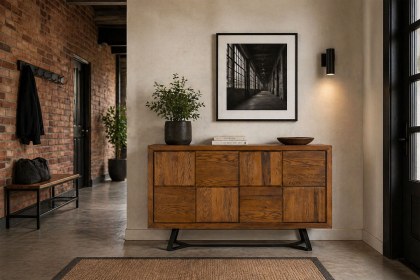 Soho Solid Oak Camden Narrow Sideboard