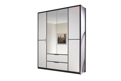 Rauch Essensa 4 Door 2 Mirrored 2 Drawer Wardrobe