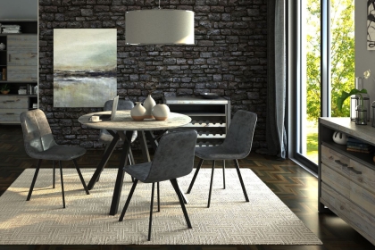 Titan Dining Chair in Grey