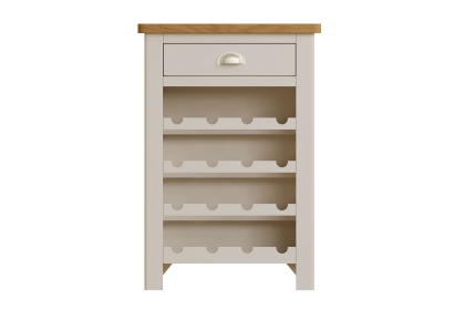 Oak City - Dorset Painted Truffle Grey Oak Wine Rack Cabinet Oak City - Dorset Painted Truffle Grey Oak Wine Rack Cabinet