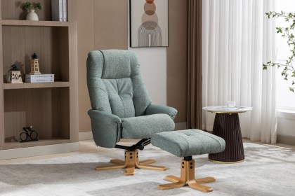 Dubai Swivel Recliner Chair and Stool Dubai Swivel Recliner Chair and Stool
