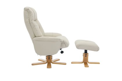 Dubai Swivel Recliner Chair & Footstool