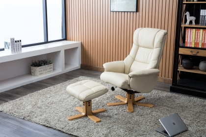 Florence/Ferndown Swivel Recliner Chair and Stool