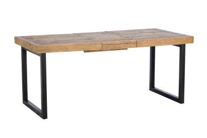Nixon Reclaimed Wood 140cm-180cm Fully Extending Dining Table