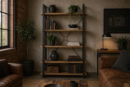 Nixon Reclaimed Wood Tall Bookcase