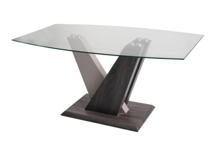 Zen Glass Dining Table with High Gloss Finish