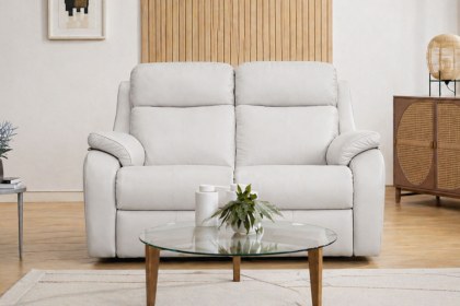 G Plan Kingsbury Leather 2 Seater Sofa