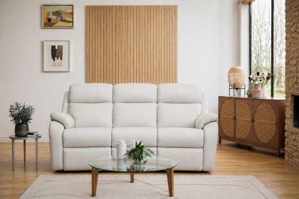 G Plan Kingsbury Leather 3 Seater Curved Sofa