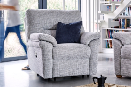 G Plan Seattle Fabric Chair With Show Wood