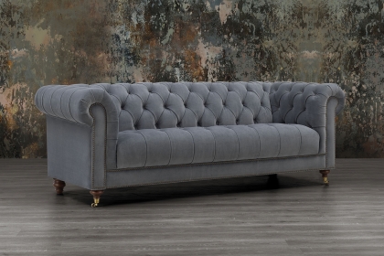Buckley Fabric Chesterfield 3 Seater Sofa