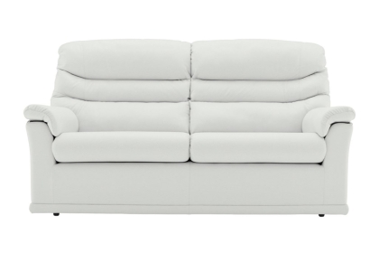 G Plan Malvern Leather 3 Seater 2 Cushion Sofa