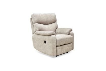 Monet Power Recliner Chair in Mink Fabric - STOCK