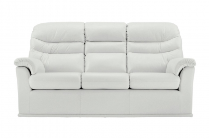 G Plan Malvern Leather 3 Seater 3 Cushion Sofa