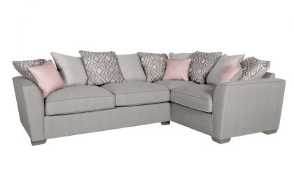 Fantasy L Shape Medium Corner Sofa With Scatter Back