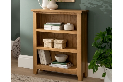 Chester Oak Low Bookcase 70cm Wide
