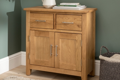 Chester Oak Mini Sideboard 75cm Wide